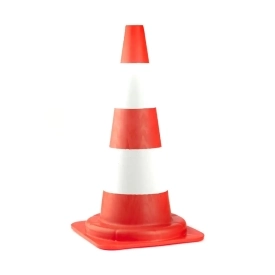 Dopravný kužeľ tvrdený PE, 34 a 54 cm